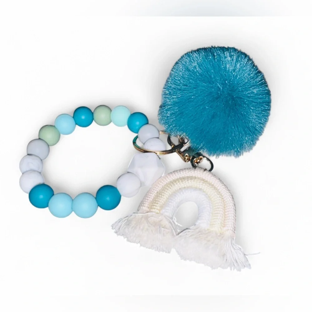 Saltwater Serenity Women’s Silicone Beaded Keychain
